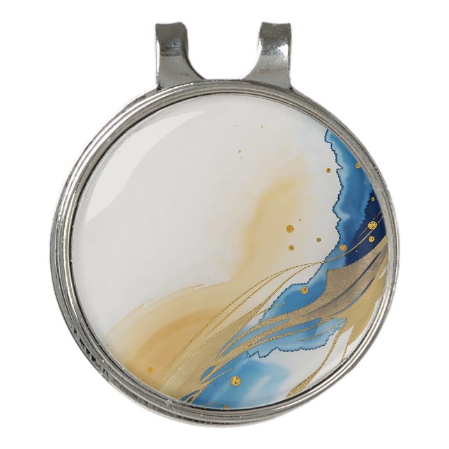 Handmade Golf Hat Clip and Ball Marker Gift Set (Front)