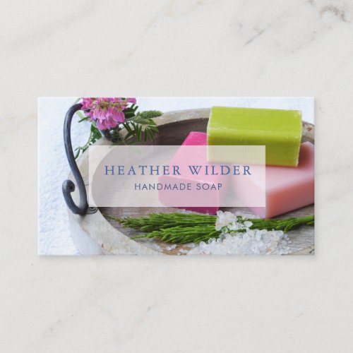Handmade Hand Crafted Soap Products Business Card