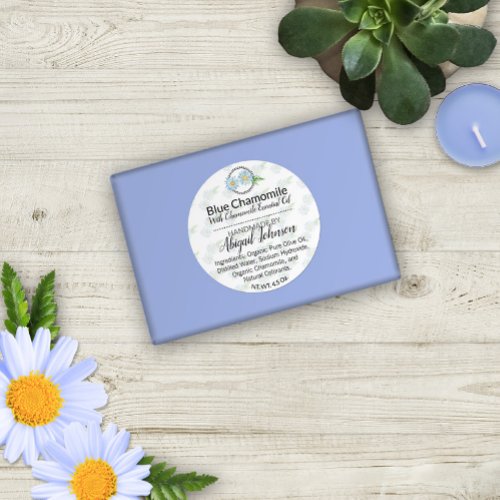 Handmade  Homemade Chamomile Soap  Scrub Label