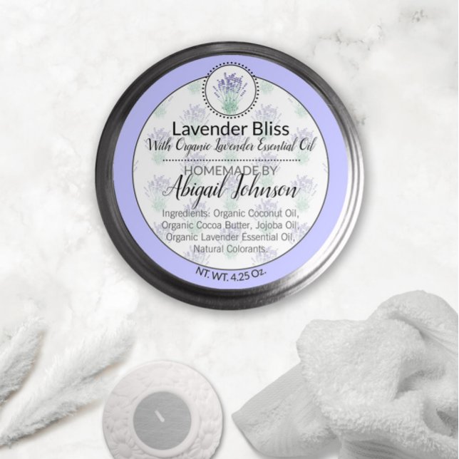 Handmade \ Homemade Lavender Scrub or Soap Label (Creator Uploaded)
