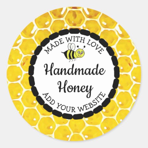 Handmade Honey Food Jar Labels