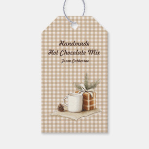 Handmade Hot Chocolate Mix Rustic Christmas Labels