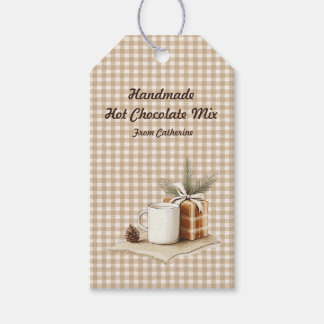Handmade Hot Chocolate Mix Rustic Christmas Labels