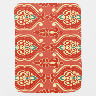 Handmade Ikat: Ethnic Boho Fabric Baby Blanket