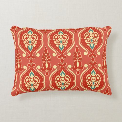Handmade Ikat fabric Ethnic seamless pattern Asi Accent Pillow