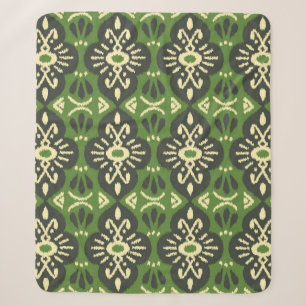 Handmade Ikat fabric. Ethnic seamless pattern. Asi Sherpa Blanket