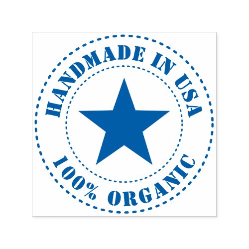 Handmade In USA Organic Star Self_inking Stamp