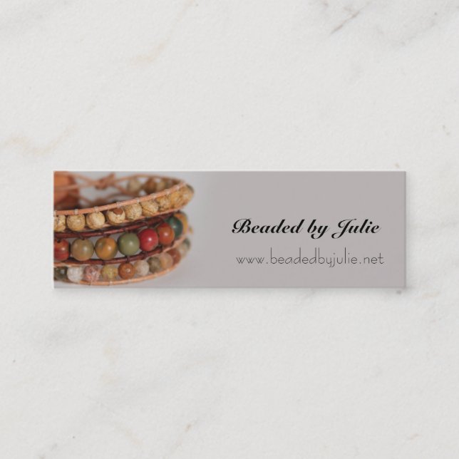 Handmade Jewelry 2 Business Card (Front)
