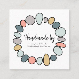 Handmade Jewelry Handmade Modern Business Card