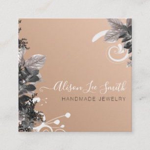 Handmade Jewelry Square Business Card