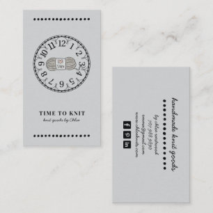 Handmade Knit Goods Business Card