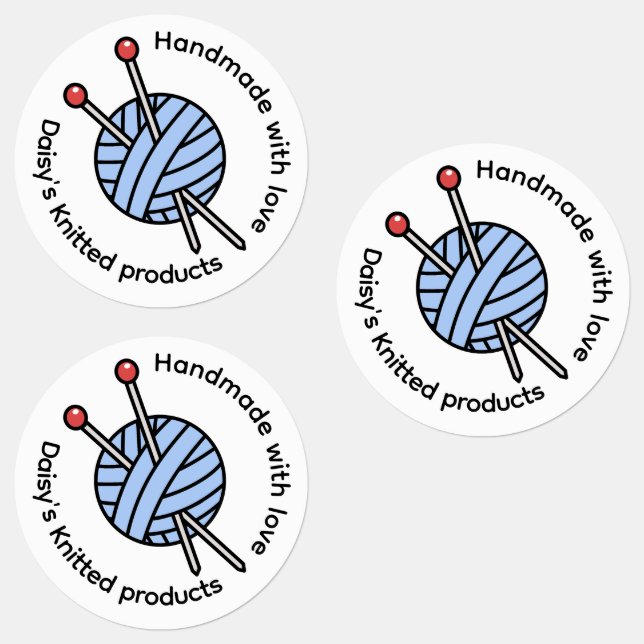 Handmade Knitting Personalized   Labels (Group)