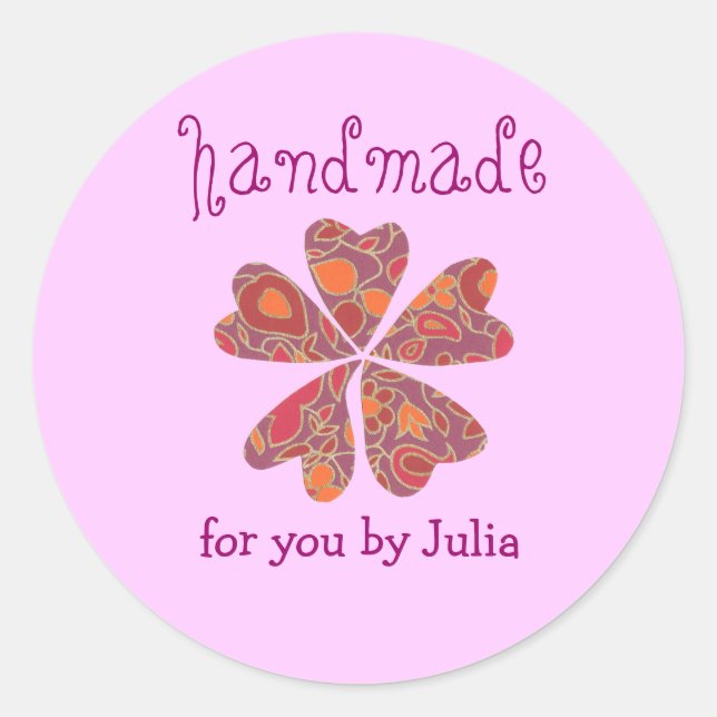 "Handmade" label (Front)