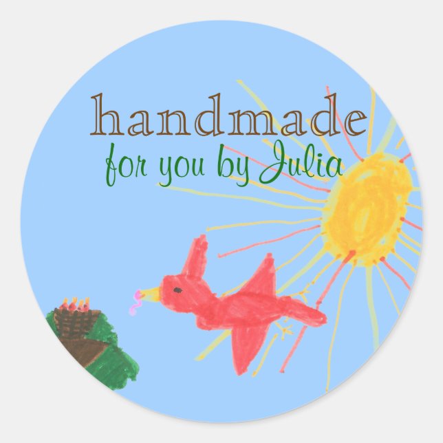 "Handmade" label (Front)