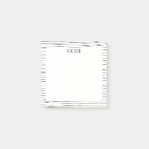 Handmade Lines CUSTOM Chic Monogram Personalized Post-it Notes