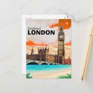 Handmade London Watercolour Postcard Set