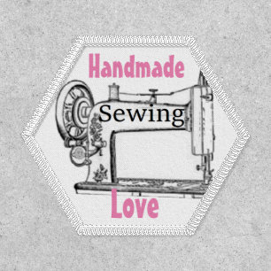 Handmade Love Circle 3" Circle, Iron-On Patch