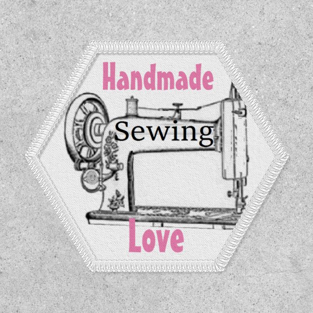 Handmade Love Circle 3" Circle, Iron-On Patch (Front)