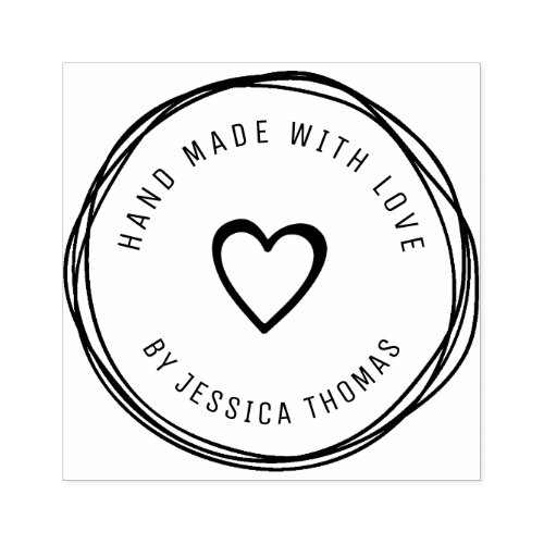 Handmade love personalized rubber stamp