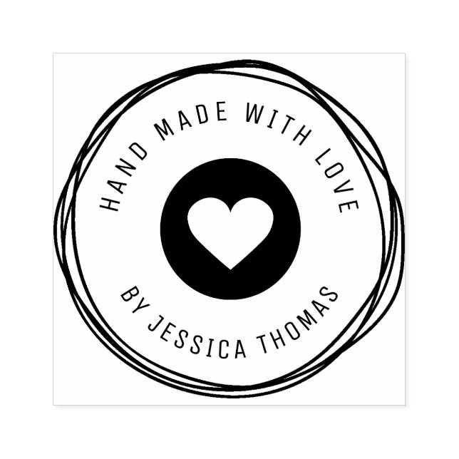 Handmade love rubber stamp (Imprint)