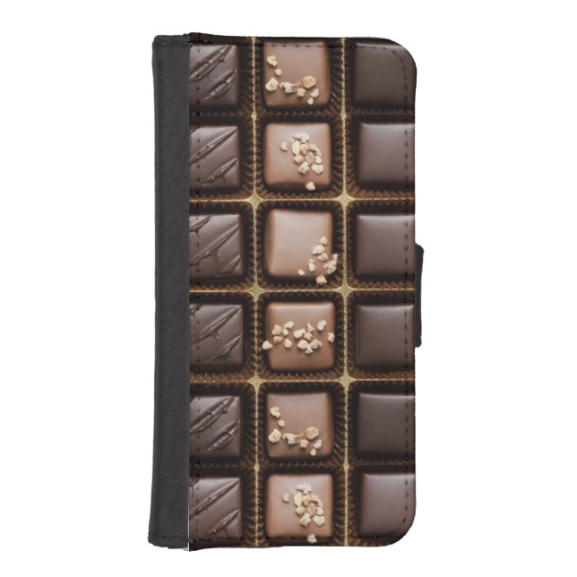 Handmade luxury chocolate in a box iPhone wallet case (Front)