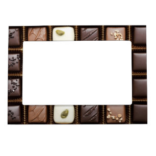 Handmade luxury chocolate in a box magnetic photo frame