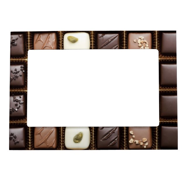 Handmade luxury chocolate in a box magnetic photo frame (Front)