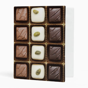 Handmade luxury chocolate in a box mini binder