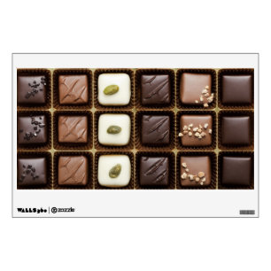 Handmade luxury chocolate in a box wall sticker