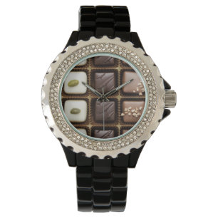 Handmade luxury chocolate in a box watch