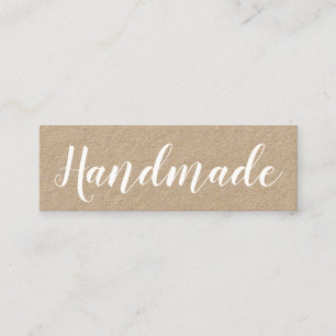 Handmade minimalist elegant kraft business card