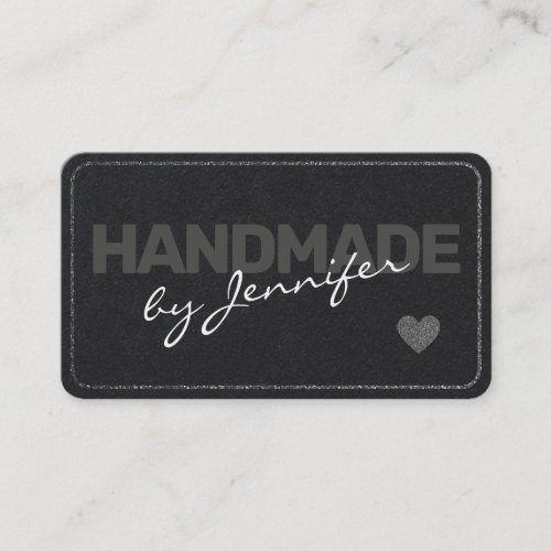 Handmade Minimalistic Plain Simple Style Heart Business Card