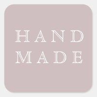 Handmade modern script blush pink product Sticker