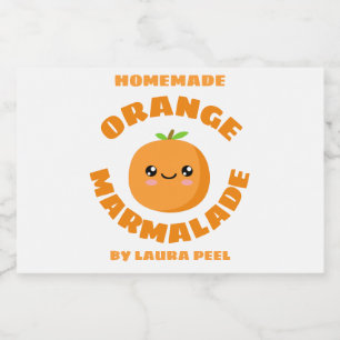 Handmade Orange Marmalade Food Label