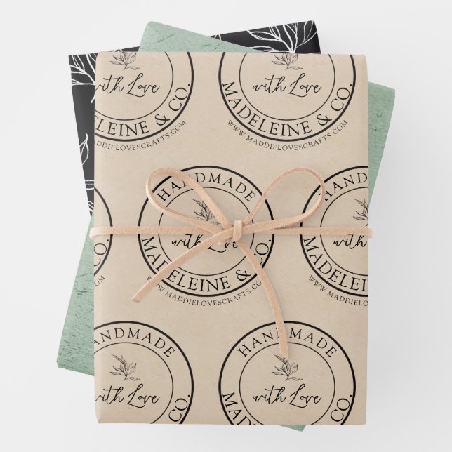 Handmade Packaging Artisan Crafter Maker Gifting Wrapping Paper Sheets (In situ)