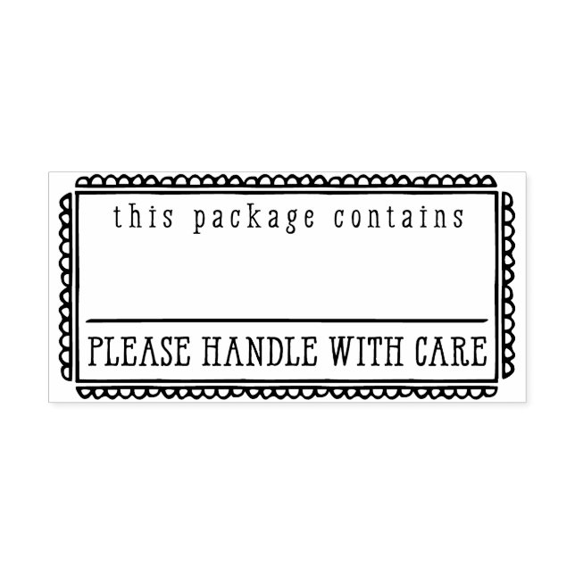 HANDMADE PACKAGING cute this package contains Rubber Stamp (Imprint)