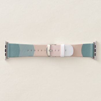 Handmade Paper Inspired Neutral Pastel Tones Apple Watch Band by TeeshaDerrick at Zazzle