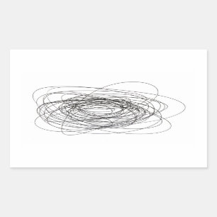 handmade pen scrawl scribble blot smudge daub smea rectangular sticker