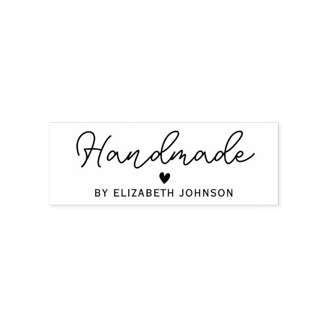 handmade personalized name self-inking stamp (Design)