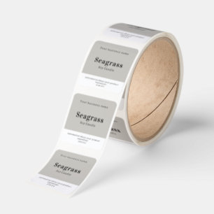 Handmade Personalized Product Information Square Sticker