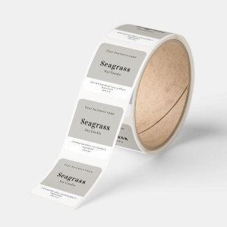 Handmade Personalized Product Information Square Sticker