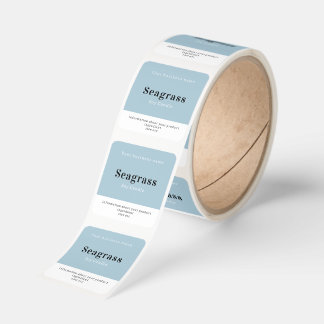 Handmade Personalized Product Information Square Sticker