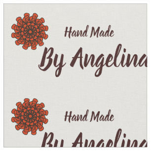 Handmade personalized sewing labels fabric