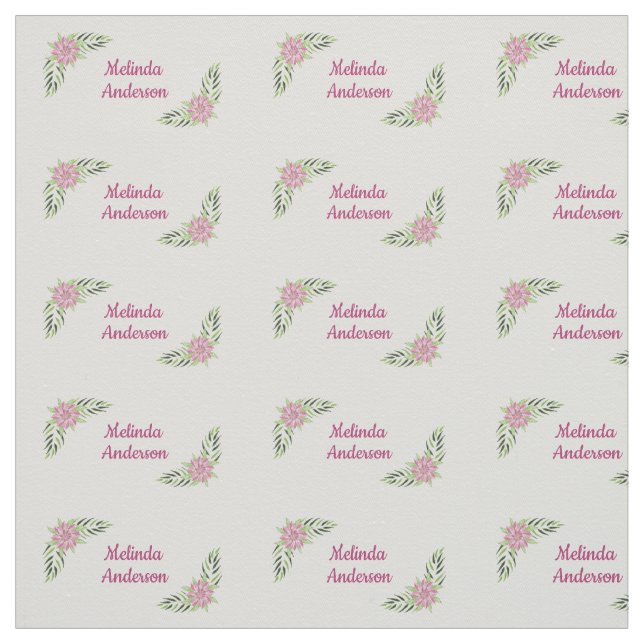 Handmade personalized sewing labels fabric (Swatch)