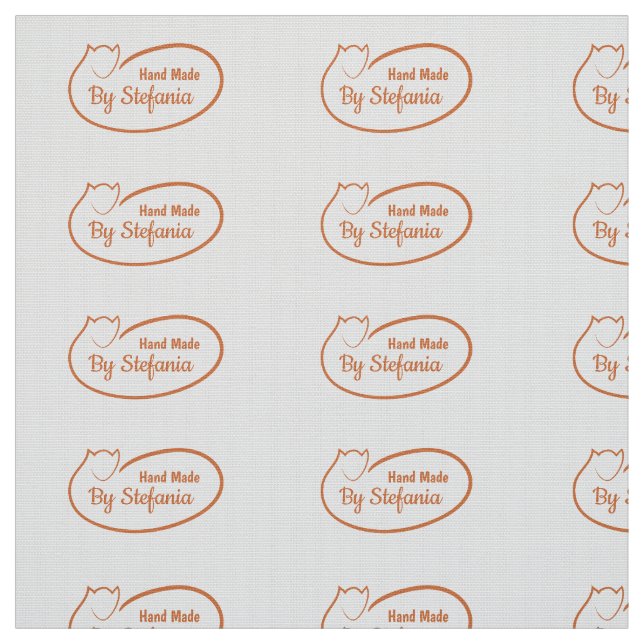 Handmade personalized sewing labels fabric (Swatch)