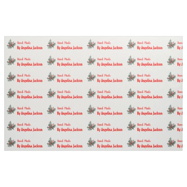 Handmade personalized sewing labels fabric (Fat Quarter)