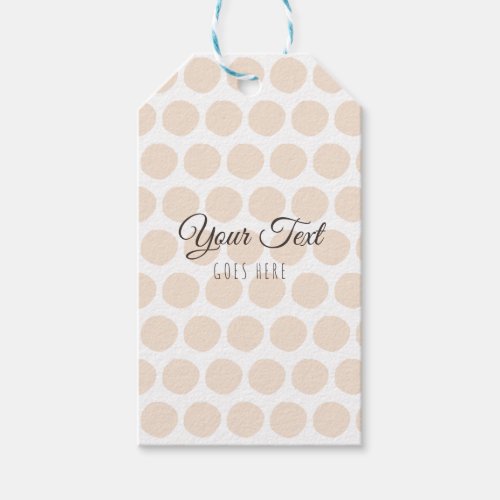 Handmade Product Blush Dots Simple Trendy Gift Tags