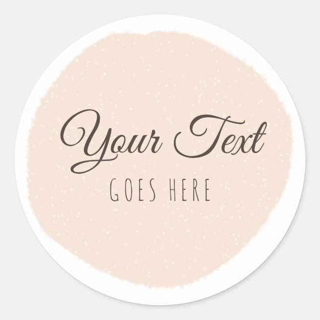 Handmade Product Blush Simple Trendy  Classic Roun Classic Round Sticker (Front)