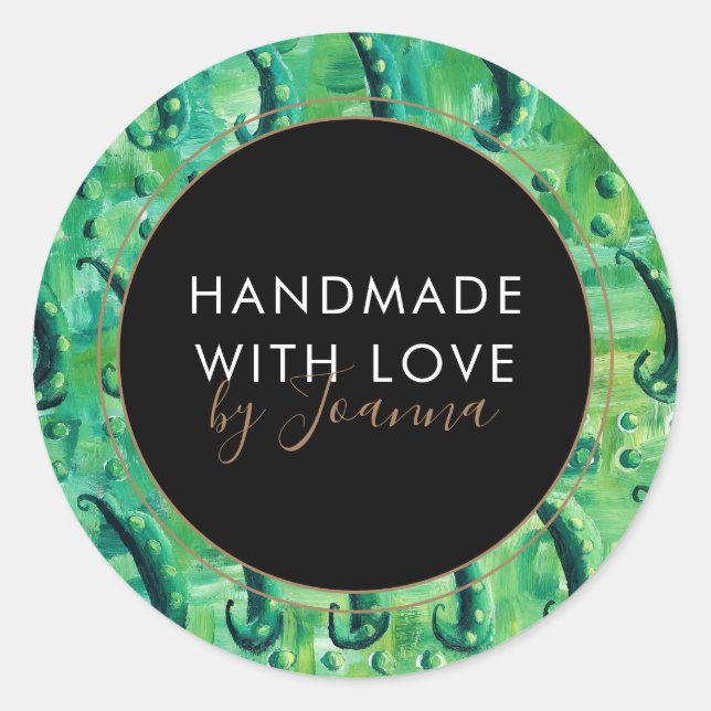 Handmade Product Business Vegetable Label (Front)