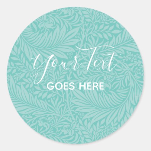 Handmade Product Floral Pattern Classic Round Sticker